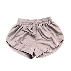 Savvi Soft Fabric Purple Grey Elastic Band Pullover Sporty Comfy Shorts EUC M